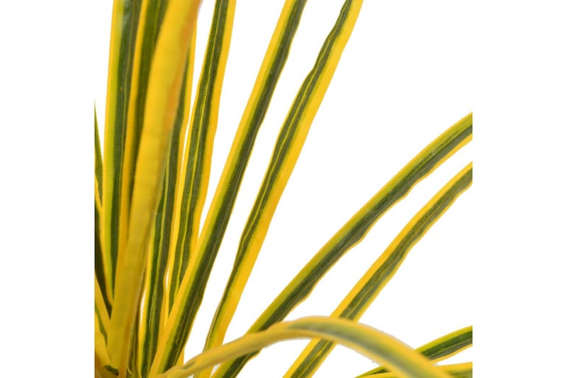 Konstväxt Dracaena med kruka 125 cm gul - Grön - Konstgjorda växter