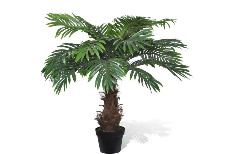 Konstväxt Findadelpalm med kruka 80 cm - Grön - Konstgjorda växter