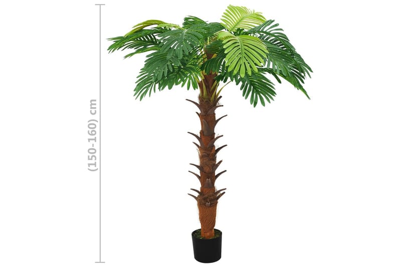 Konstväxt kottepalm med kruka 160 cm grön - Grön - Konstgjorda växter