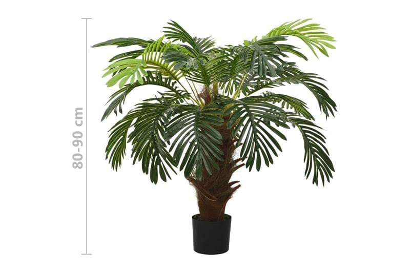 Konstväxt kottepalm med kruka 90 cm grön - Grön - Konstgjorda växter