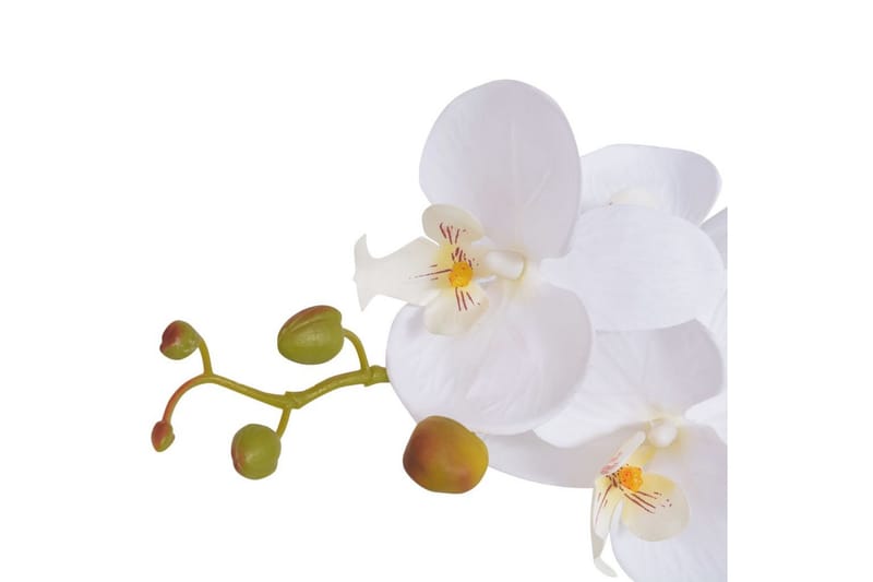 Konstväxt Orkidé med kruka 65 cm vit - Vit - Konstgjorda växter
