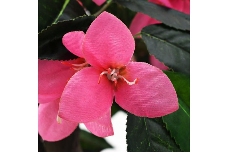 Konstväxt rhododendron med kruka 155 cm grön och rosa - Grön - Inredning & dekor - Dekor & inredningsdetaljer - Konstgjorda växter