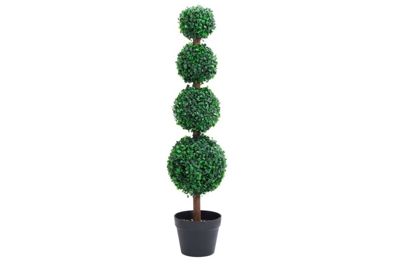 Konstväxt buxbom bollformad med kruka 90 cm grön - Grön - Konstgjorda växter