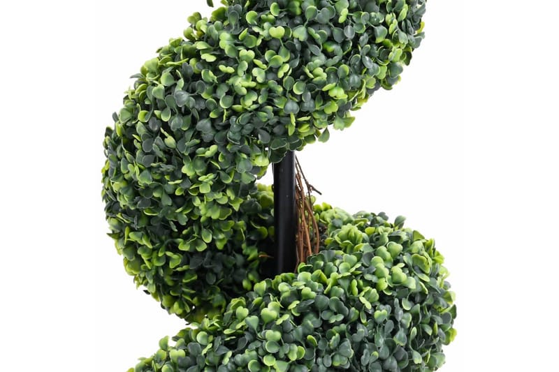 Konstväxt buxbomar spiral med kruka 89 cm grön - Grön - Konstgjorda växter