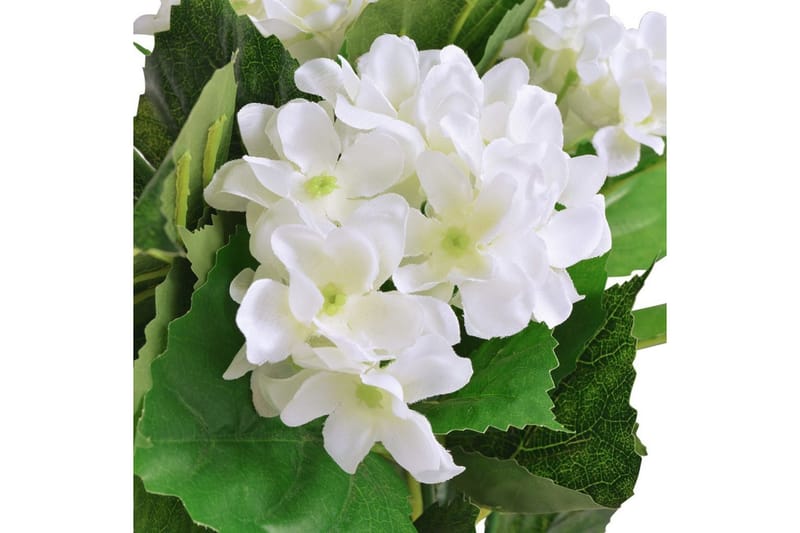 Konstväxt Hortensia med kruka 60 cm vit - Vit - Konstgjorda växter