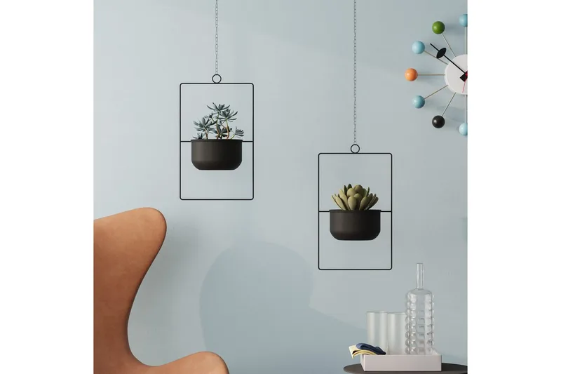 Dekorativ Kruka Jathen Svart - Svart - Inredning & dekor - Dekor & inredningsdetaljer - Kruka & ytterkruka - Väggkruka