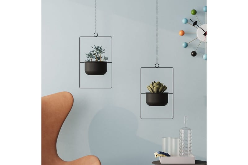 Dekorativ Kruka Jathen Svart - Svart - Inredning & dekor - Dekor & inredningsdetaljer - Kruka & ytterkruka - Väggkruka