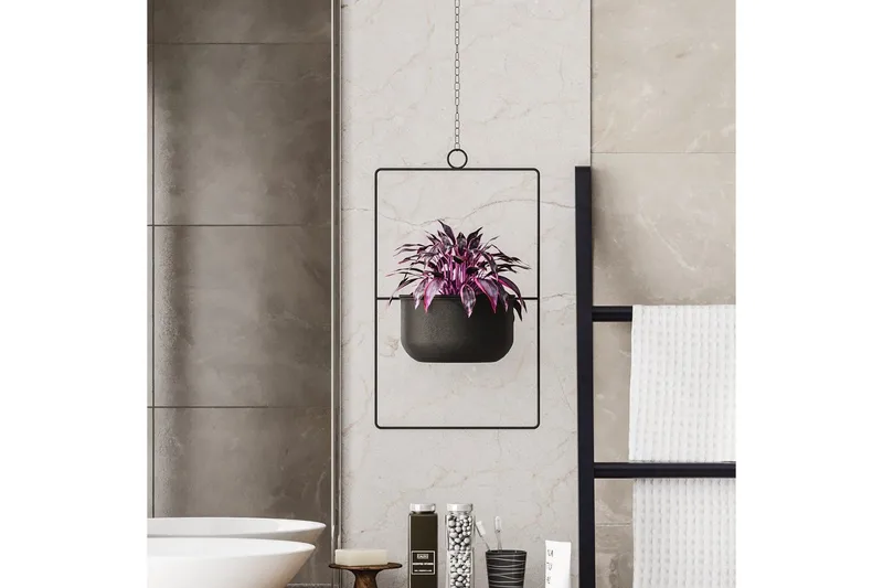 Dekorativ Kruka Jathen Svart - Svart - Inredning & dekor - Dekor & inredningsdetaljer - Kruka & ytterkruka - Väggkruka