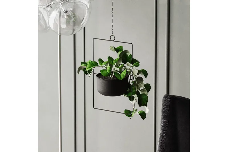 Dekorativ Kruka Jathen Svart - Svart - Inredning & dekor - Dekor & inredningsdetaljer - Kruka & ytterkruka - Väggkruka