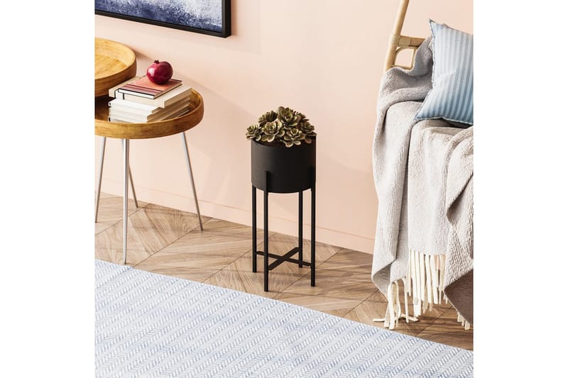 Dekorativ Kruka Mirven Svart 23 x 23 x 48 cm - 23 x 23 x 48 cm - Inredning & dekor - Dekor & inredningsdetaljer - Kruka & ytterkruka - Väggkruka