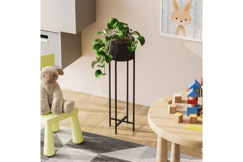 Dekorativ Kruka Mirven Svart 23 x 23 x 78 cm - 23 x 23 x 78 cm - Inredning & dekor - Dekor & inredningsdetaljer - Kruka & ytterkruka - Väggkruka