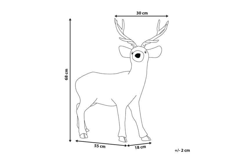 LAITAVAARA Figur Ren Fuskpäls/Trä/Brun - Inredning & dekor - Dekor & inredningsdetaljer - Prydnadssaker - Dekorationsfigurer - Träfigurer