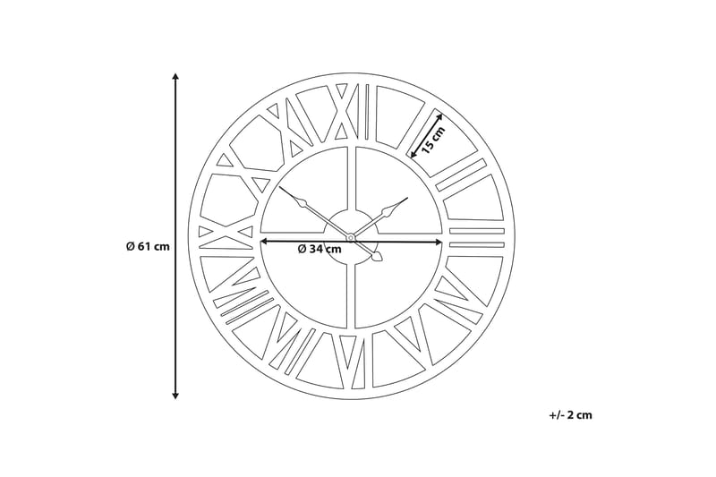 NOTTWIL Väggklocka 61 cm - Inredning & dekor - Dekor & inredningsdetaljer