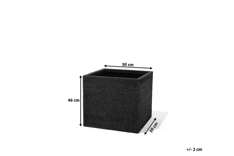Paros Kruka 50 cm - Svart - Inredning & dekor - Trädgårdsdekoration - Utomhuskrukor - Blomkrukor