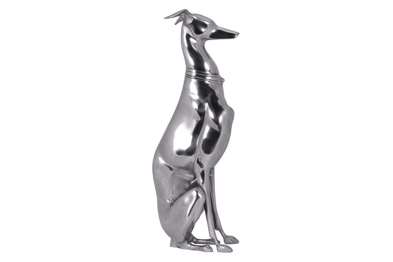 Dekorativ figur Wohnling Aluminiumhund Silver Modern - Inredning & dekor - Dekor & inredningsdetaljer - Prydnadssaker - Skulpturer