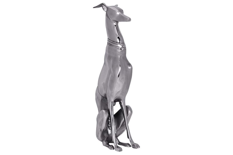 Dekorativ figur Wohnling Aluminiumhund Silver Modern - Inredning & dekor - Dekor & inredningsdetaljer - Prydnadssaker - Skulpturer