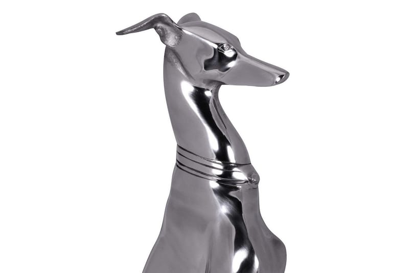 Dekorativ figur Wohnling Aluminiumhund Silver Modern - Inredning & dekor - Dekor & inredningsdetaljer - Prydnadssaker - Skulpturer