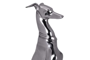 Dekorativ figur Wohnling Aluminiumhund Silver Modern - Inredning & dekor - Dekor & inredningsdetaljer - Prydnadssaker - Skulpturer