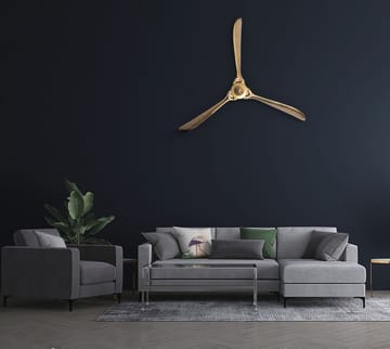 Ilvik Väggdekoration Propeller 85x85 cm i metall - guld - Inredning & dekor - Dekor & inredningsdetaljer - Prydnadssaker - Skulpturer