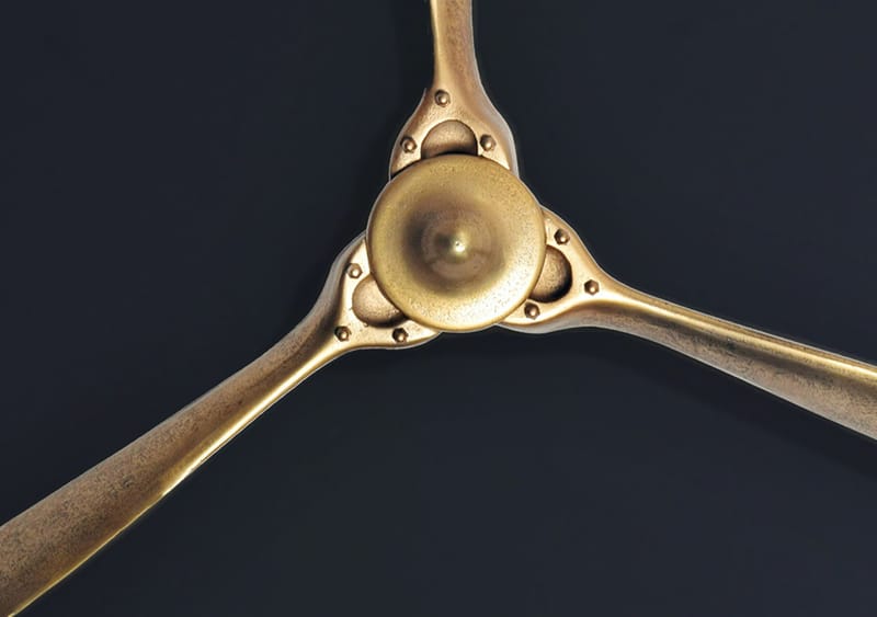 Ilvik Väggdekoration Propeller 85x85 cm i metall - guld - Inredning & dekor - Dekor & inredningsdetaljer - Prydnadssaker - Skulpturer