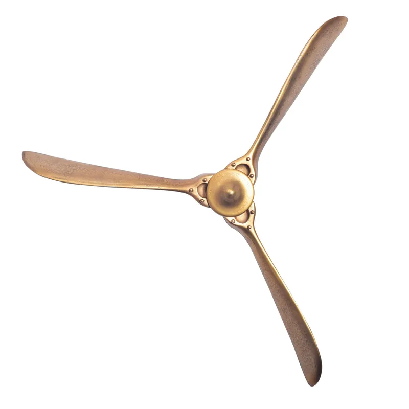 Ilvik Väggdekoration Propeller 85x85 cm i metall, guld