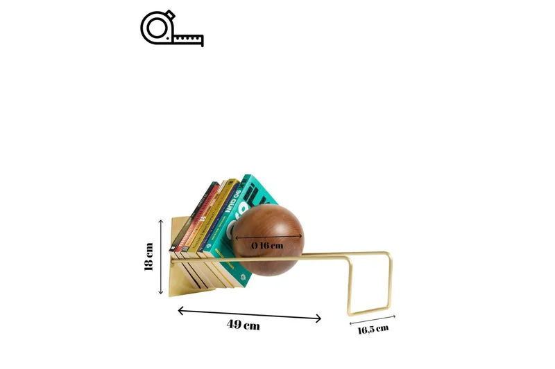 Orvic Bokstöd 49x18 cm - Antik Guld - Inredning & dekor - Dekor & inredningsdetaljer - Prydnadssaker - Bokstöd