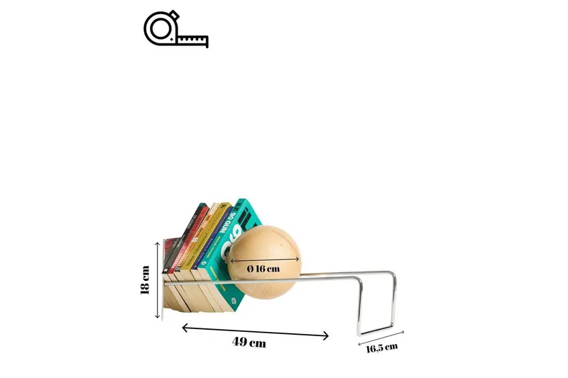 Orvic Bokstöd 49x18 cm - Silver - Inredning & dekor - Dekor & inredningsdetaljer - Prydnadssaker - Bokstöd