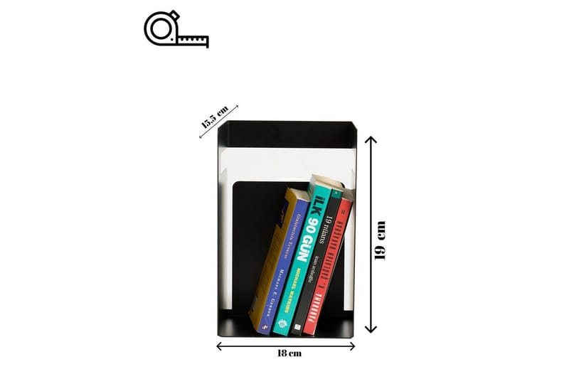 Rylan Bokstöd 15,5x19 cm - Svart - Inredning & dekor - Dekor & inredningsdetaljer - Prydnadssaker - Bokstöd