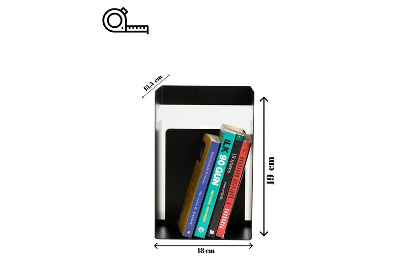 Rylan Bokstöd 15,5x19 cm - Svart - Inredning & dekor - Dekor & inredningsdetaljer - Prydnadssaker - Bokstöd