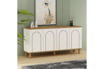 Salven Skulptur 150x73 cm - Ek/Vit - Förvaring - Förvaringsmöbler - Skänkar & sideboards