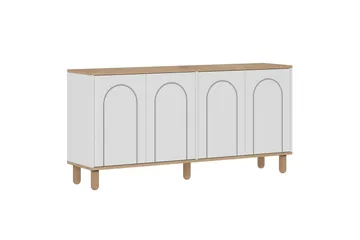 Salven Skulptur 150x73 cm - Ek/Vit - Förvaring - Förvaringsmöbler - Skänkar & sideboards
