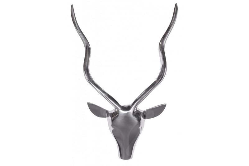 Väggdekoration Wohnling Antelope Handpolerad Aluminiumgjuten Väggmonterad Industriell Loft - Inredning & dekor - Dekor & inredningsdetaljer - Prydnadssaker - Skulpturer