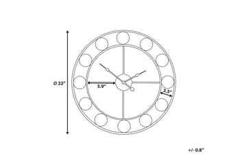 Reiden Väggklocka 56 cm - Flerfärgad - Inredning & dekor - Dekor & inredningsdetaljer