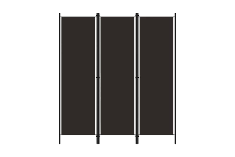 Rumsavdelare 3 paneler brun 150x180 cm - Brun - Rumsavdelare
