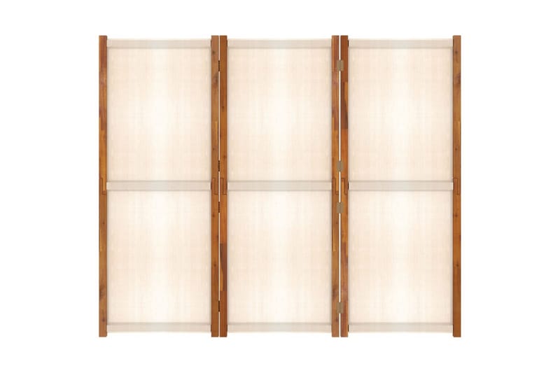 Rumsavdelare 3 paneler gräddvit 210x180 cm - Kräm - Rumsavdelare