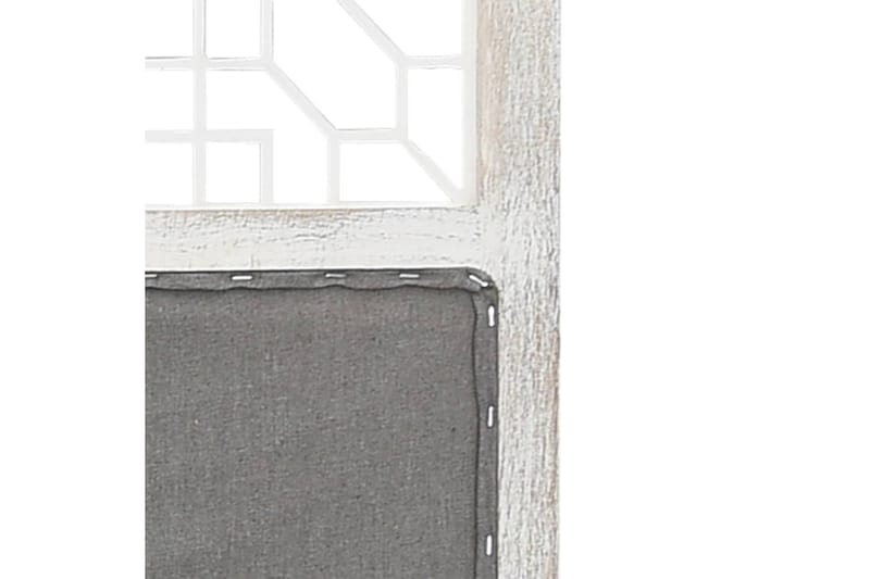 Rumsavdelare 4 paneler grå 140x165 cm tyg - Grå - Rumsavdelare