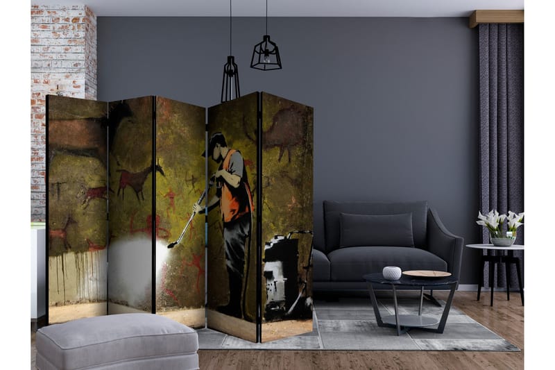 BANKSY CAVE PAINTING Rumsavdelare 225x172 cm - Artgeist sp. z o. o. - Inredning & dekor - Dekor & inredningsdetaljer - Rumsavdelare