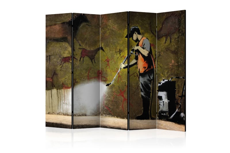 BANKSY CAVE PAINTING Rumsavdelare 225x172 cm - Artgeist sp. z o. o. - Inredning & dekor - Dekor & inredningsdetaljer - Rumsavdelare