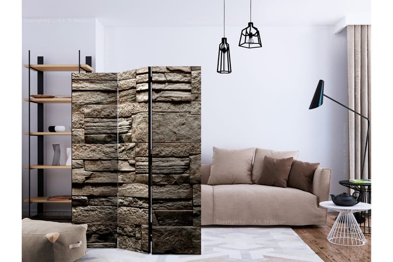 BEAUTIFUL BROWN STONE Rumsavdelare 135x172 cm - Artgeist sp. z o. o. - Inredning & dekor - Dekor & inredningsdetaljer - Rumsavdelare