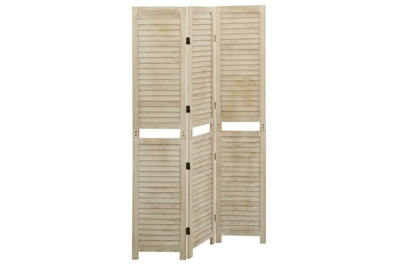 beBasic Rumsavdelare 3 paneler 105x165 cm massivt trä <strong>paulownia</strong> - Inredning & dekor - Dekor & inredningsdetaljer - Rumsavdelare