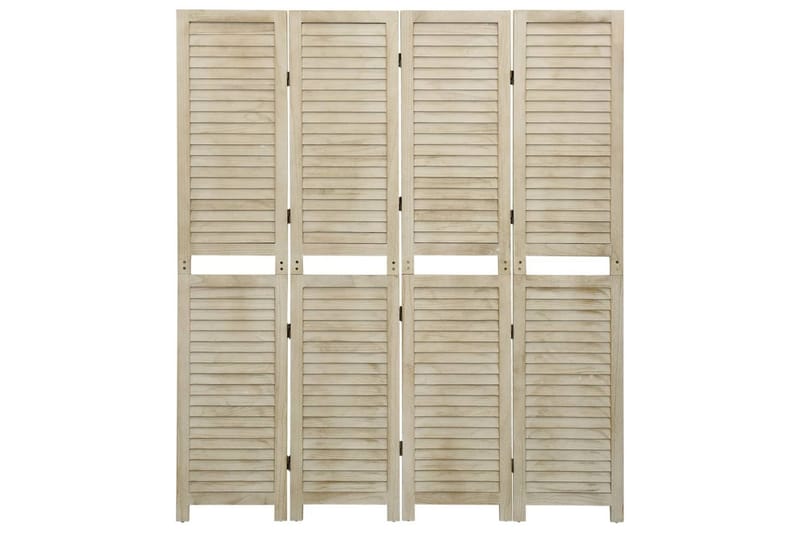 beBasic Rumsavdelare 4 paneler 140x165 cm massivt paulowniaträ - Inredning & dekor - Dekor & inredningsdetaljer - Rumsavdelare