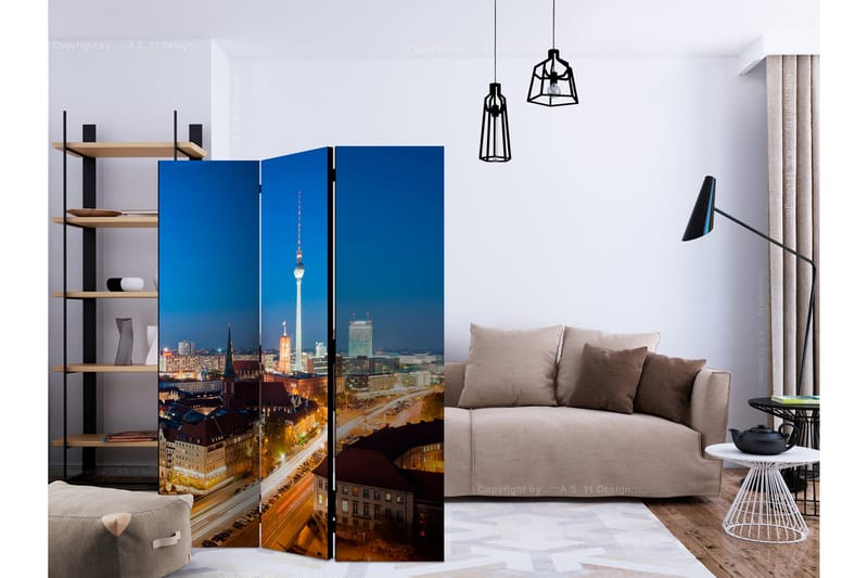 BERLIN BY NIGHT Rumsavdelare 135x172 cm - Artgeist sp. z o. o. - Inredning & dekor - Dekor & inredningsdetaljer - Rumsavdelare
