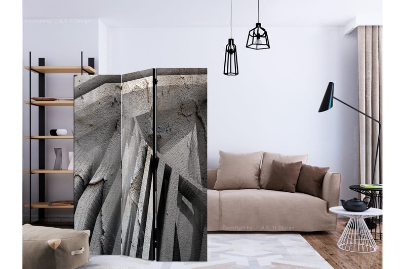 BETON 3D Rumsavdelare 135x172 cm - Artgeist sp. z o. o. - Inredning & dekor - Dekor & inredningsdetaljer - Rumsavdelare