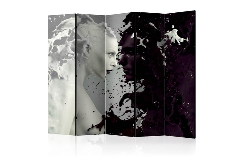BLACK AND WHITE FACES Rumsavdelare 225x172 cm - Artgeist sp. z o. o. - Inredning & dekor - Dekor & inredningsdetaljer - Rumsavdelare