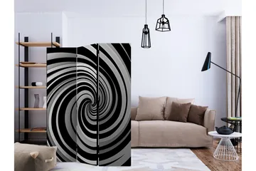 Rumsavdelare - Black and white swirl 135x172 - Artgeist sp. z o. o. - Inredning & dekor - Dekor & inredningsdetaljer - Rumsavdelare