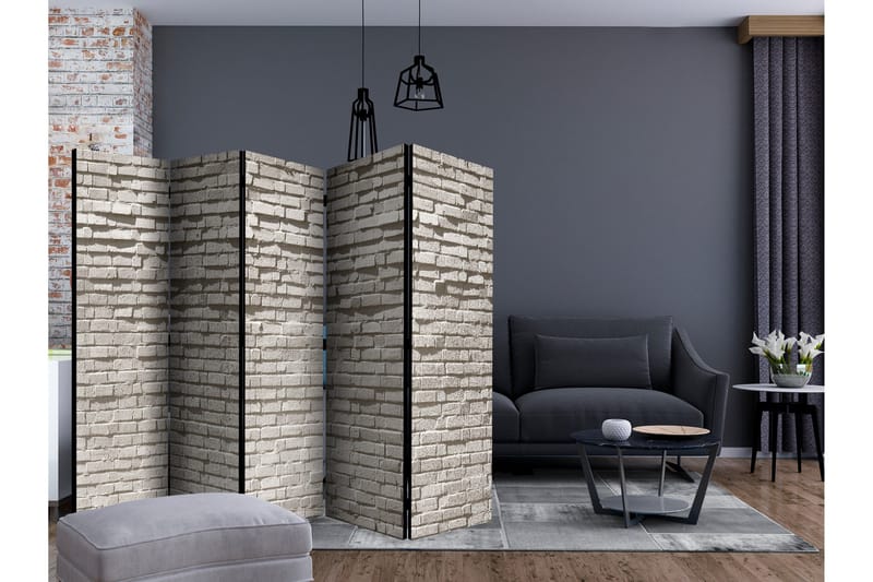 Rumsavdelare - Brick Wall: Minimalism II 225x172 - Artgeist sp. z o. o. - Inredning & dekor - Dekor & inredningsdetaljer - Rumsavdelare