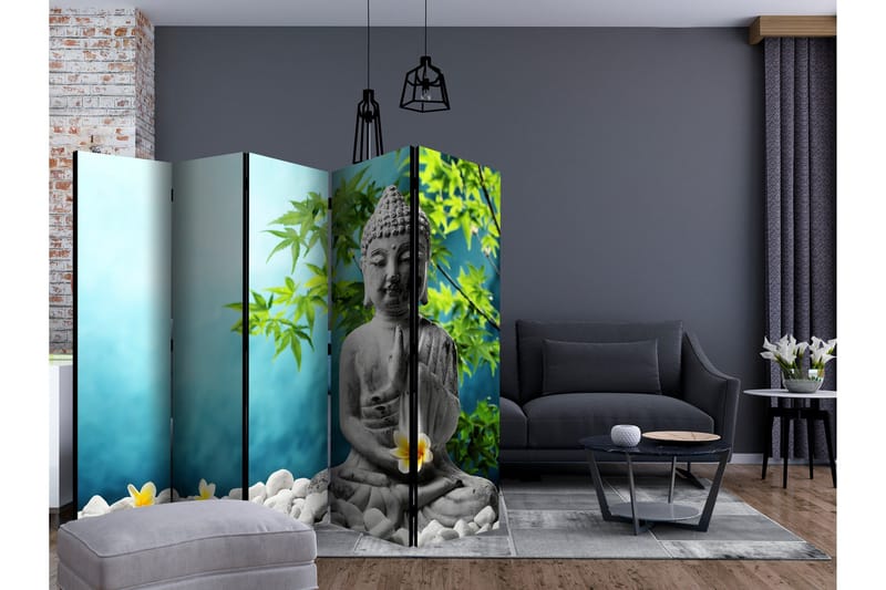BUDDHA BEAUTY OF MEDITATION Rumsavdelare 225x172 cm - Artgeist sp. z o. o. - Inredning & dekor - Dekor & inredningsdetaljer - Rumsavdelare
