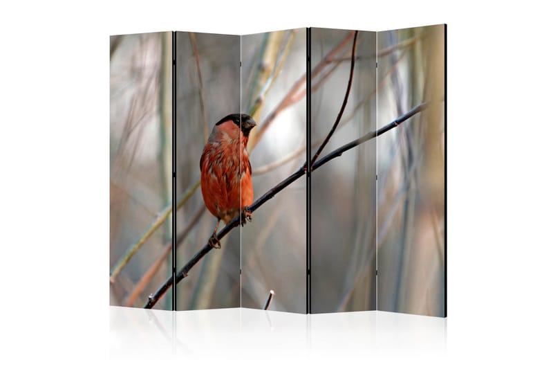 BULLFINCH IN THE FOREST Rumsavdelare 225x172 cm, Artgeist sp. z o. o.