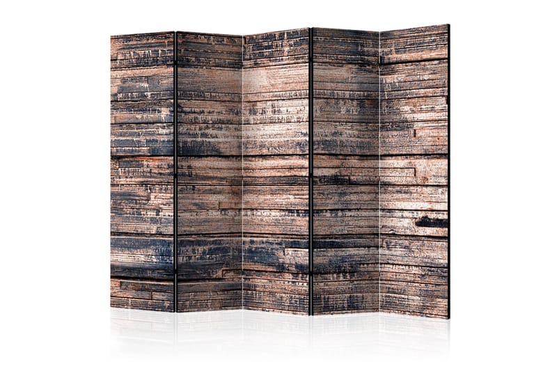 BURNT BOARDS Rumsavdelare 225x172 cm, Artgeist sp. z o. o.