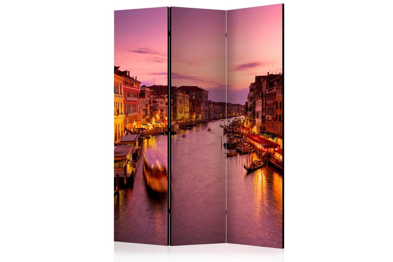 CITY OF LOVERS VENICE BY NIGHT Rumsavdelare 135x172 cm, Artgeist sp. z o. o.